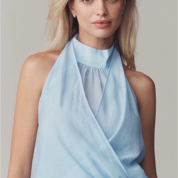 Anthropologie NWT Layered Halter Sleeveless Blouse XL - Picture 2 of 5